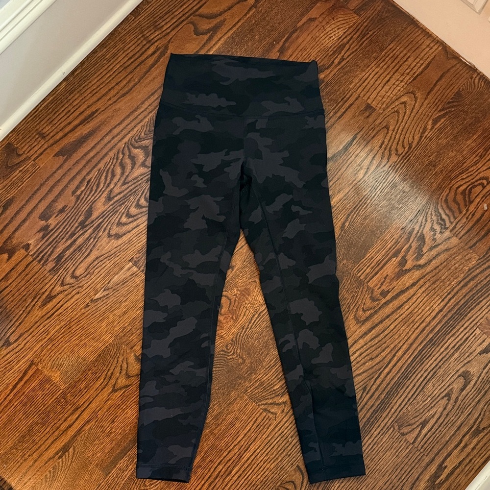 Lululemon Athletica Black Camouflage Leggings